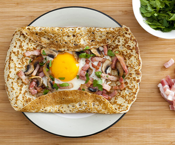 Crêpe salée au jambon
