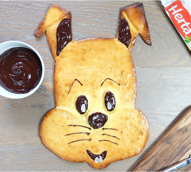 Sablé au chocolat comme un lapin de Pâques