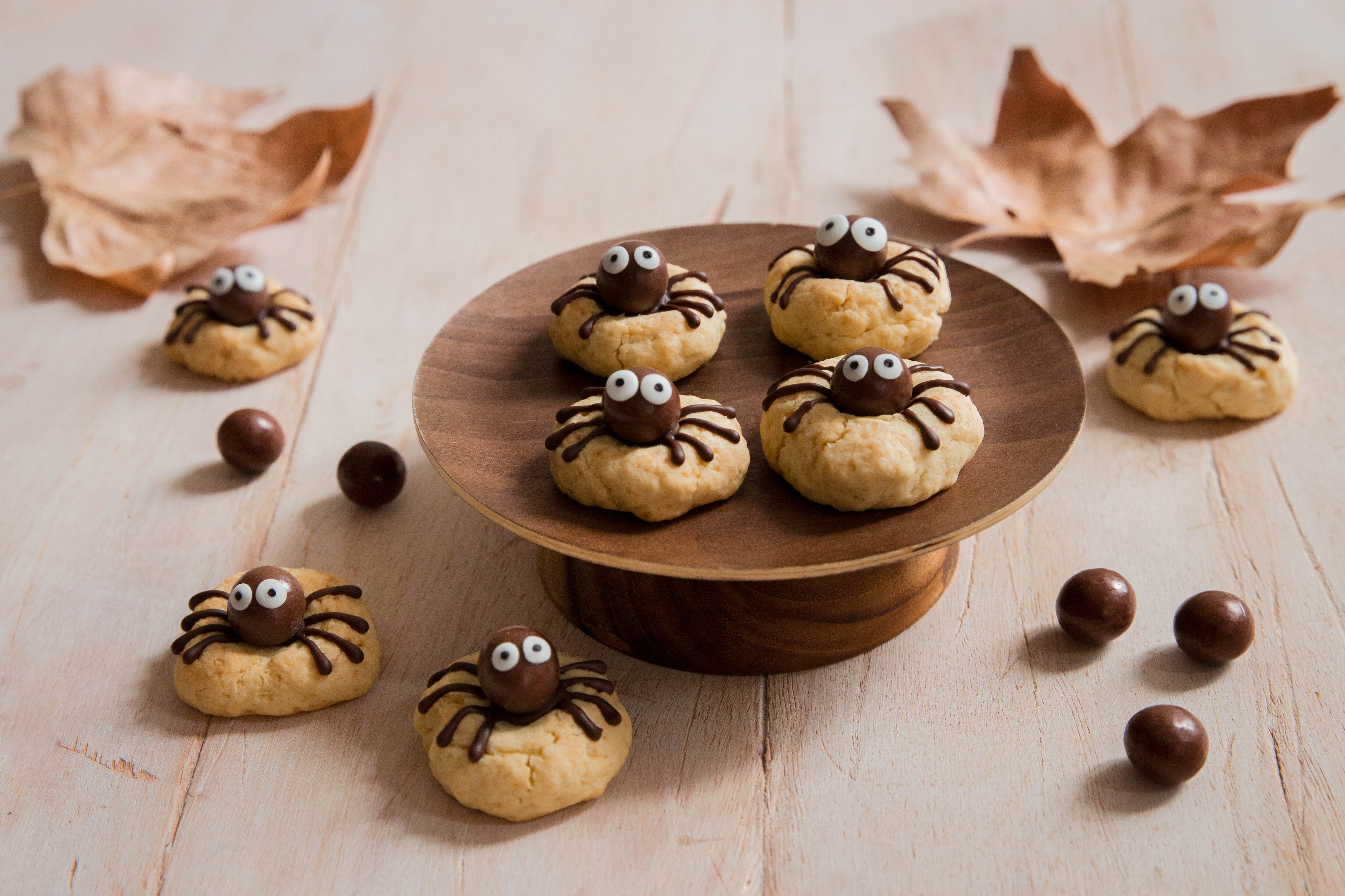 Cookies araignées chocolat Caramel - pays