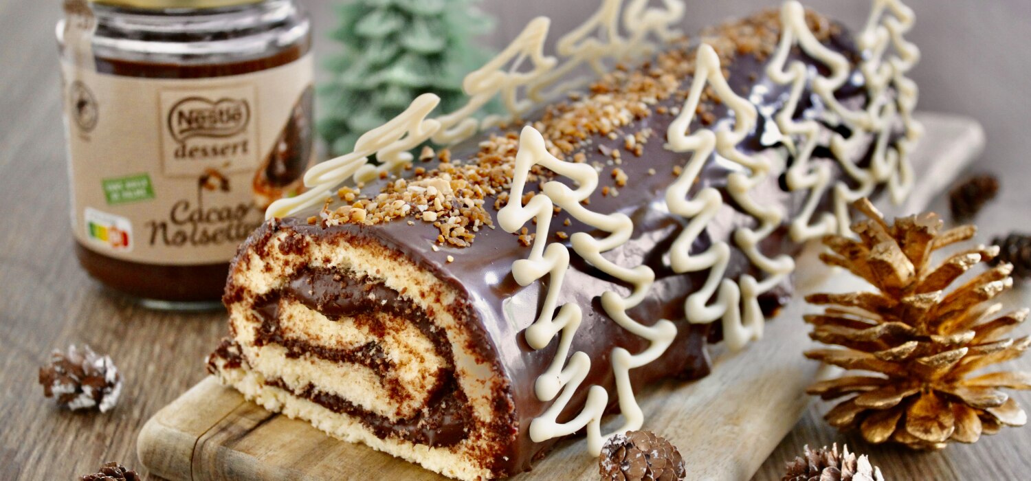 buches de Noël en chocolat nestlé