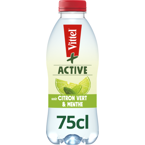 Picture of <em class="placeholder">VITTEL+ ACTIVE Citron Vert &amp; Menthe PET 75cl</em>