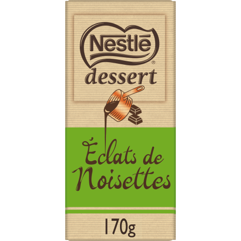 Picture of <em class="placeholder">NESTLÉ DESSERT Tablette à Pâtisser Chocolat Noir Éclats de Noisettes 170g</em>