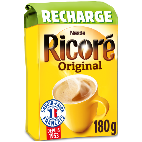 Picture of <em class="placeholder">RICORE Original, Café & Chicorée, Recharge 180g</em> Picture of <em class="placeholder">RICORE Original, Café & Chicorée, Recharge 180g</em>