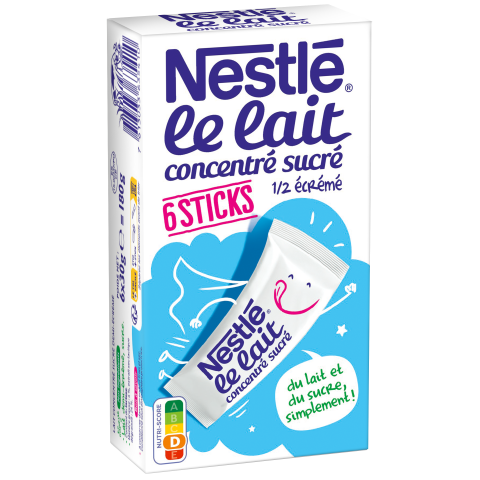 Picture of <em class="placeholder">NESTLE Lait Concentré Sucré lait demi écrémé 6 sticks de 30g</em>