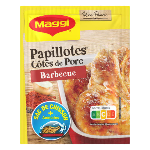Picture of <em class="placeholder">MAGGI Papillotes Côtes de Porc Barbecue 28g</em>