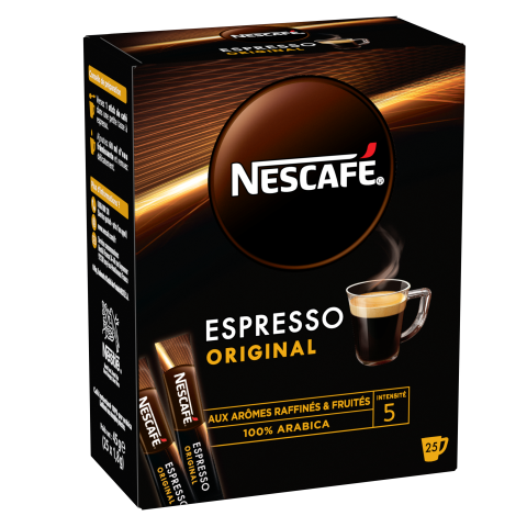 Picture of <em class="placeholder">NESCAFÉ Espresso Original, Café Soluble 100% pur Arabica, 25x1,8g</em>