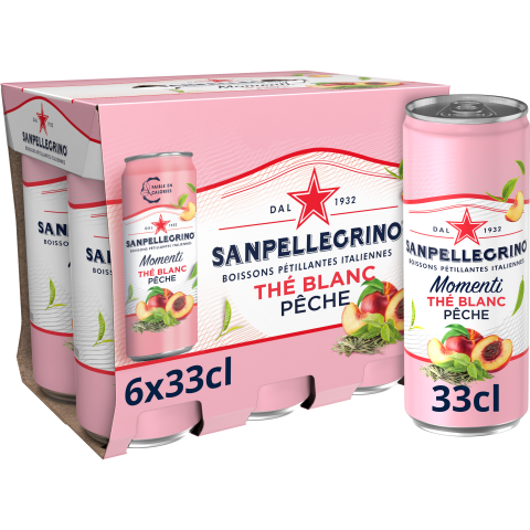 Picture of <em class="placeholder">SANPELLEGRINO MOMENTI Thé Blanc Pêche 6 x 33cl</em>