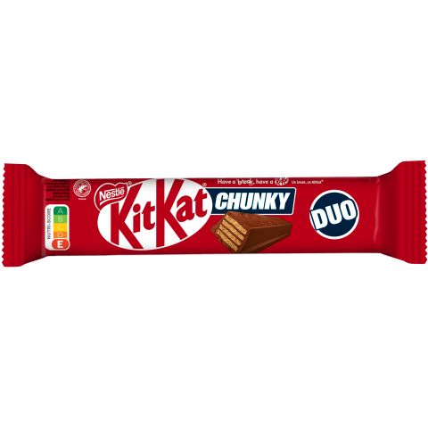 KITKAT Chunky Duo Barre au chocolat au lait, 64g, unitaire