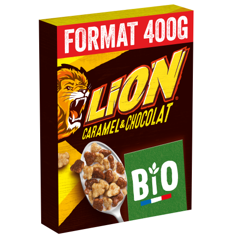 NESTLE LION Céréales caramel chocolat BIO 400g