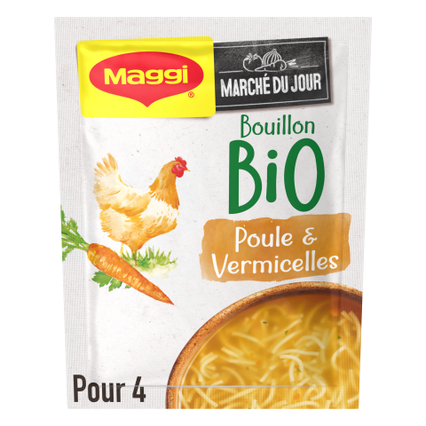 MAGGI BIO Soupe Bouillon Poule Vermicelle 65g