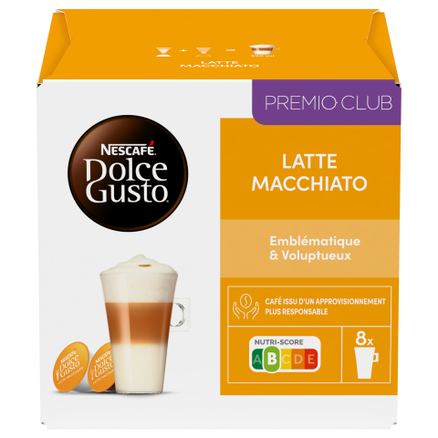 Capsules NESCAFE DOLCE GUSTO Latte Macchiato 16 Capsules
