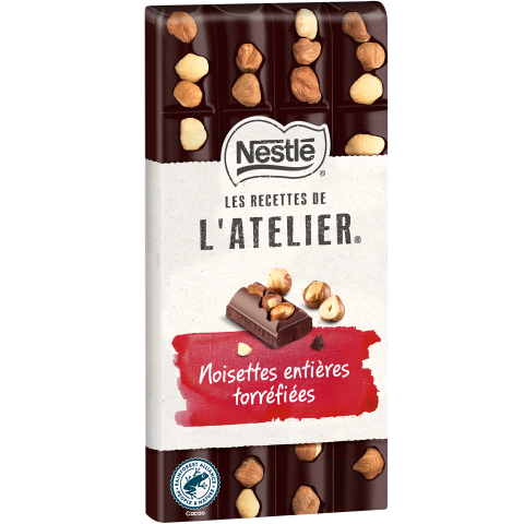 NESTLE L'ATELIER - Noir Noisettes entières - 170g