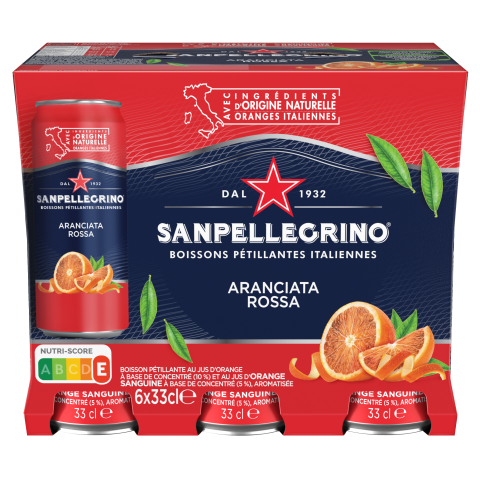 SANPELLEGRINO boisson gazeuse aromatisé Aranciata 6x33cl