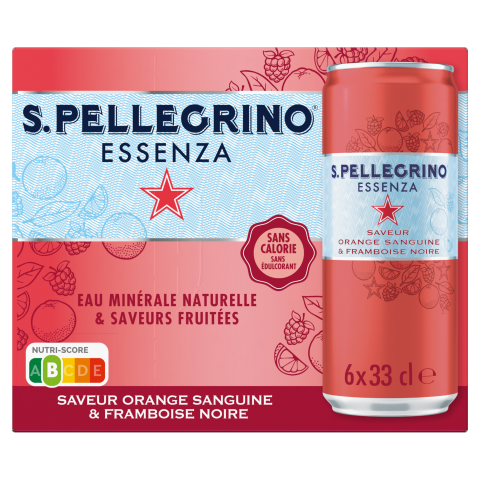 S.PELLEGRINO Essenza Orang Sanguine Framboise Noire 6x33cl