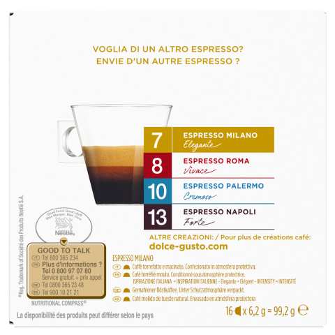 Capsules NESCAFE DOLCE GUSTO Expresso Milano