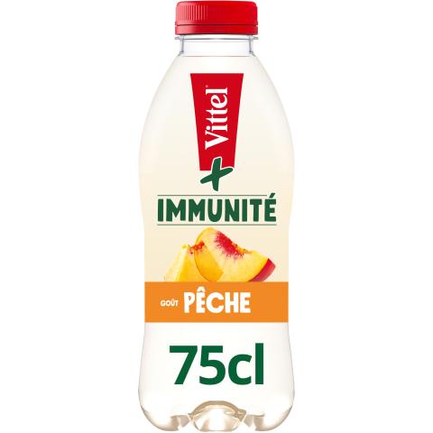 VITTEL+ IMMUNITÉ eau aromatisée Pêche 75cl