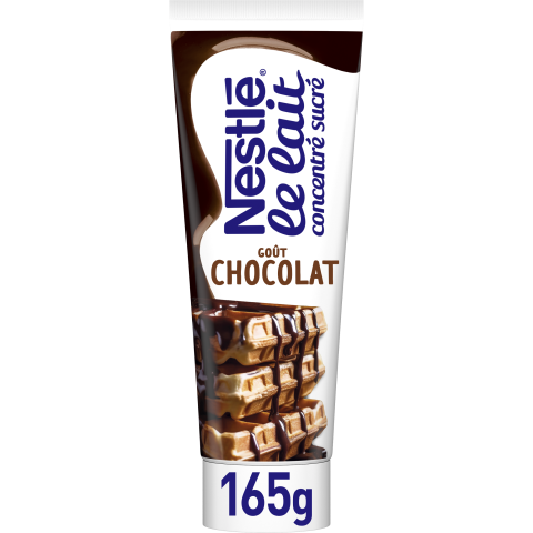 LAIT CONCENTRÉ SUCRÉ CHOCOLAT TUBE 165G