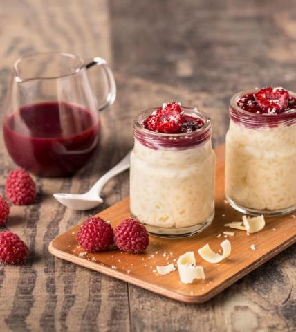 Riz au lait au chocolat blanc Cookeo
