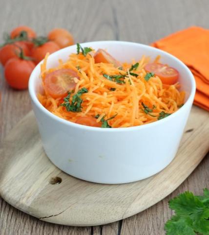 Carottes rapées à l'orange