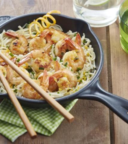 Crevettes aux agrumes
