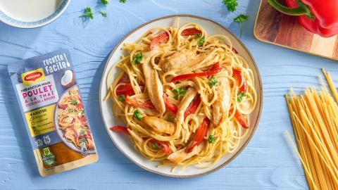 Maggi Recette Facile! Poulet à la Thaï coco, miel et épices