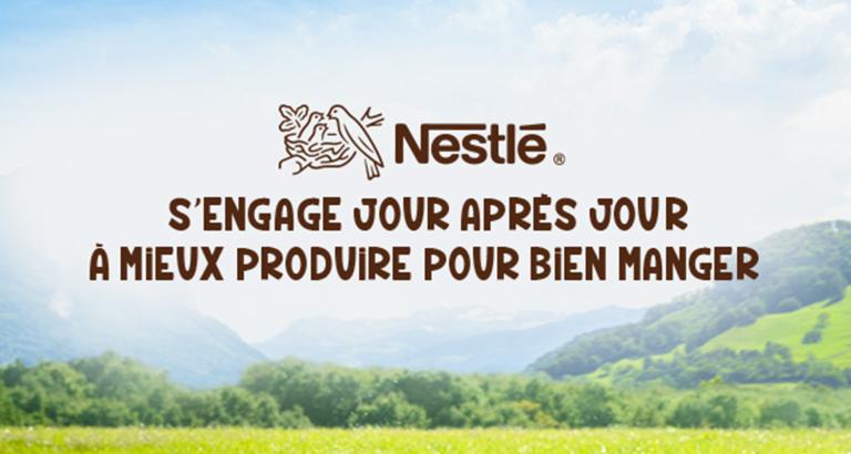 Nestlé s'engage à mieux produire pour bien manger