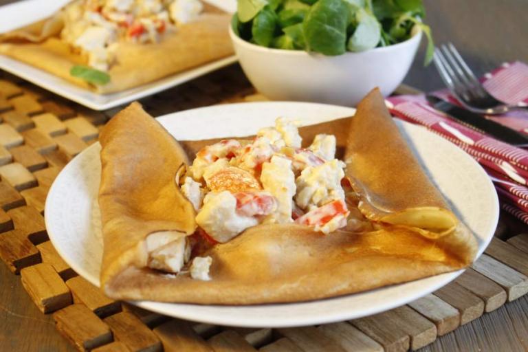 Crêpes au poulet Crêpes au poulet