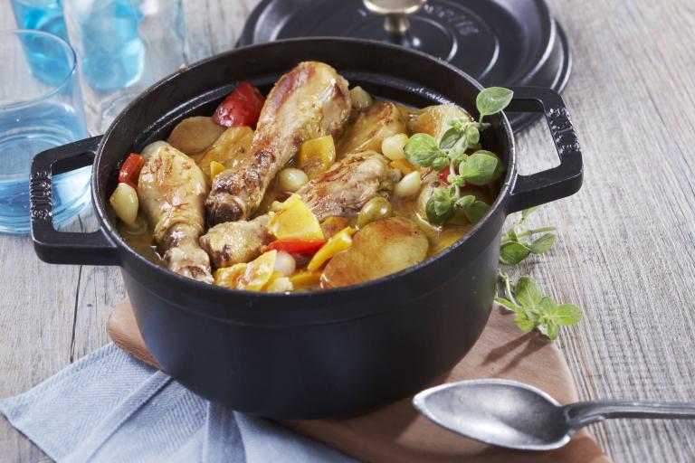 Poulet aux poivrons et pommes de terre Poulet aux poivrons et pommes de terre