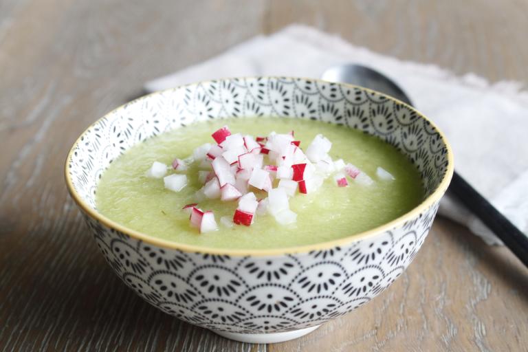 Soupe glacée concombre pomme verte Soupe glacée concombre pomme verte