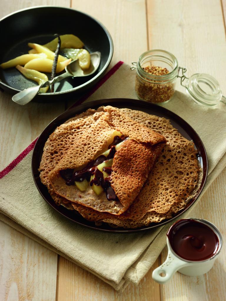 Crêpes vegan chocolat poire Crêpes vegan chocolat poire