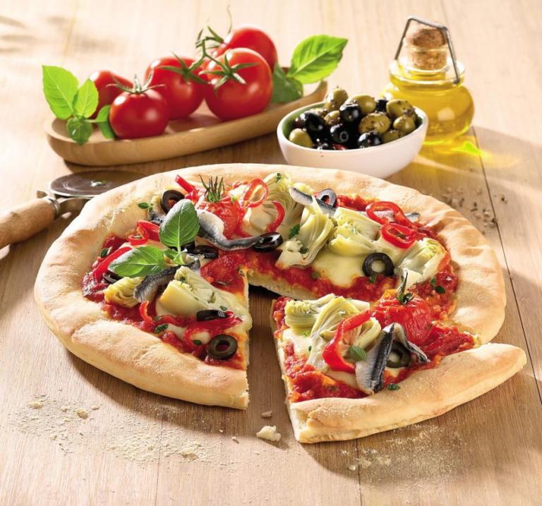 Pizza poivrons artichauts Pizza poivrons artichauts