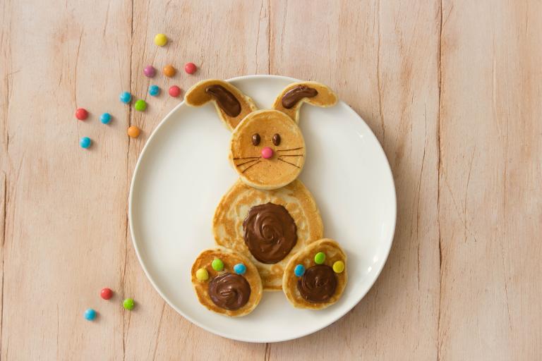 Pancakes lapin Pâques Pancakes lapin Pâques