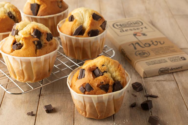 Muffins chunks de chocolat noir Muffins chunks de chocolat noir
