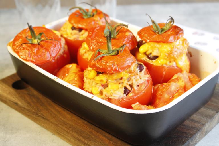 Tomates farcies façon chili à la mexicaine Tomates farcies façon chili à la mexicaine