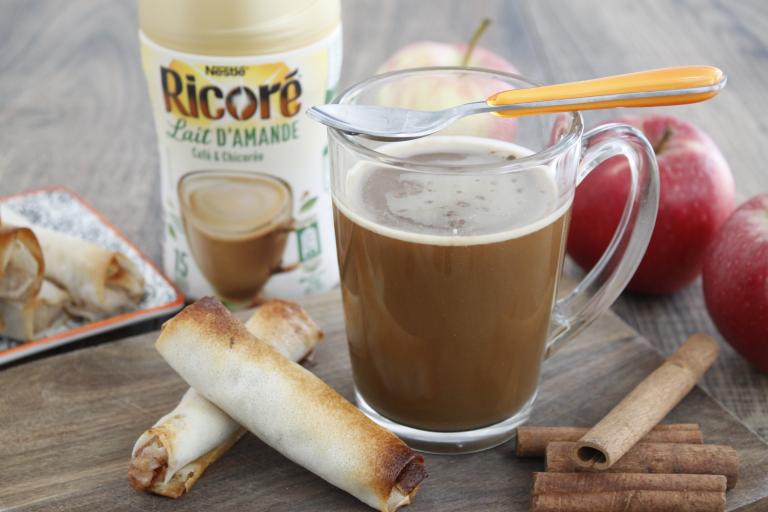Ricoré Lait d'amande et nems pommes cannelles Ricoré Lait d'amande et nems pommes cannelles