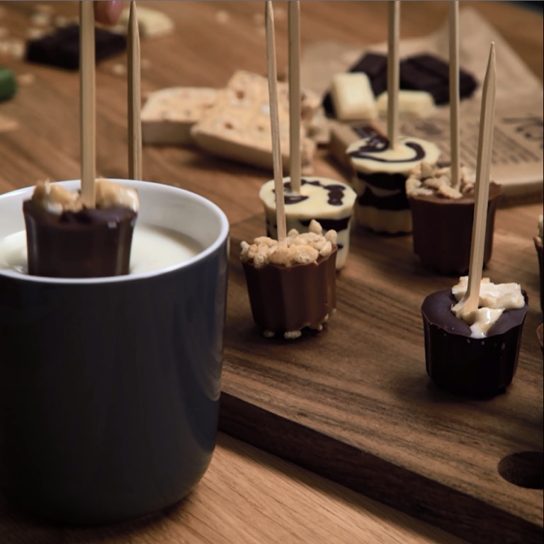 Sucettes pour chocolat chaud