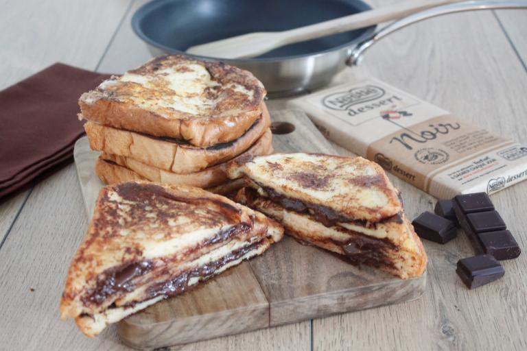 Pain perdu fourré au chocolat Pain perdu fourré au chocolat