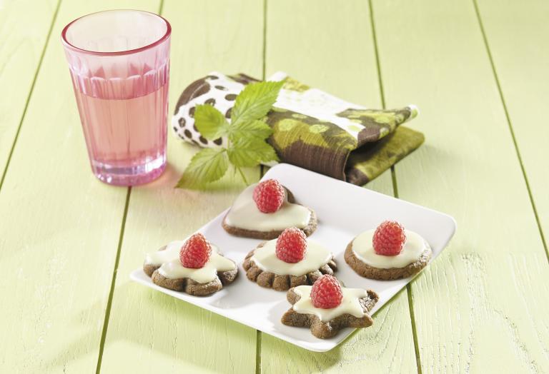 Petits sablés Caro au chocolat blanc Petits sablés Caro au chocolat blanc