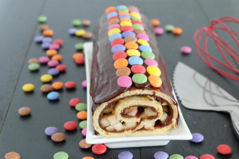 Bûche poires Smarties Bûche poires Smarties