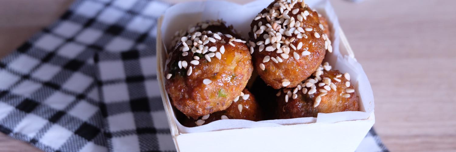 Boulettes de légumes au sésame Boulettes de légumes au sésame