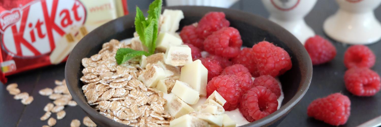 Bowl framboises avoine Kitkat Bowl framboises avoine Kitkat