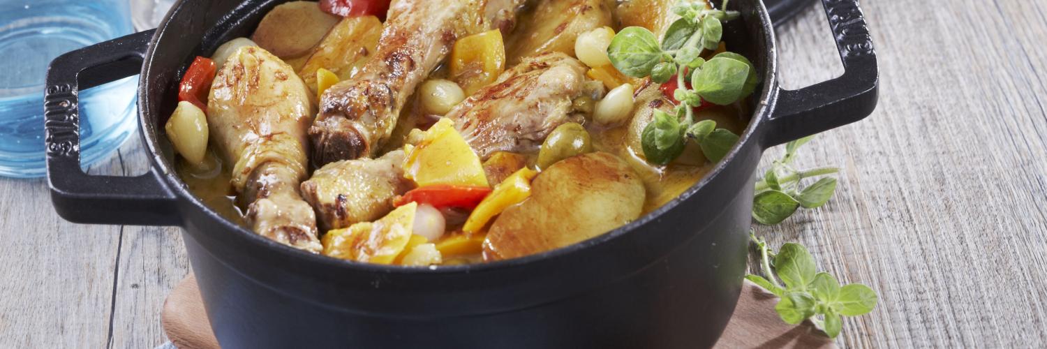 Poulet aux poivrons et pommes de terre Poulet aux poivrons et pommes de terre