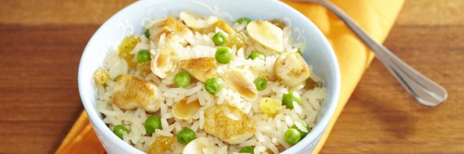 Riz saute au poulet grille et petits legumes Riz saute au poulet grille et petits legumes