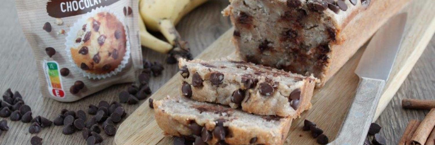 Cake banane et pépites de chocolat vegan Cake banane et pépites de chocolat vegan