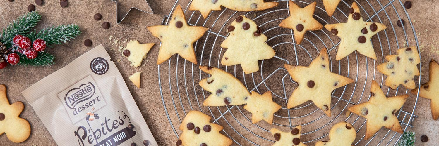 Sablés de Noël aux pépites de chocolat Sablés de Noël aux pépites de chocolat