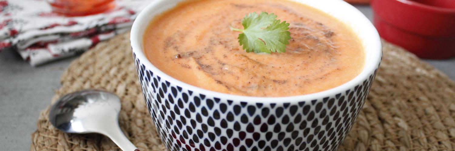 Velouté de carottes à la coriandre Velouté de carottes à la coriandre