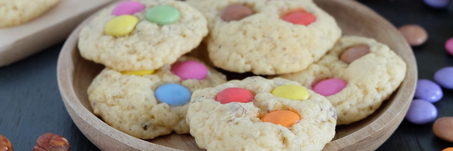 Cookies noisettes et Smarties Cookies noisettes et Smarties