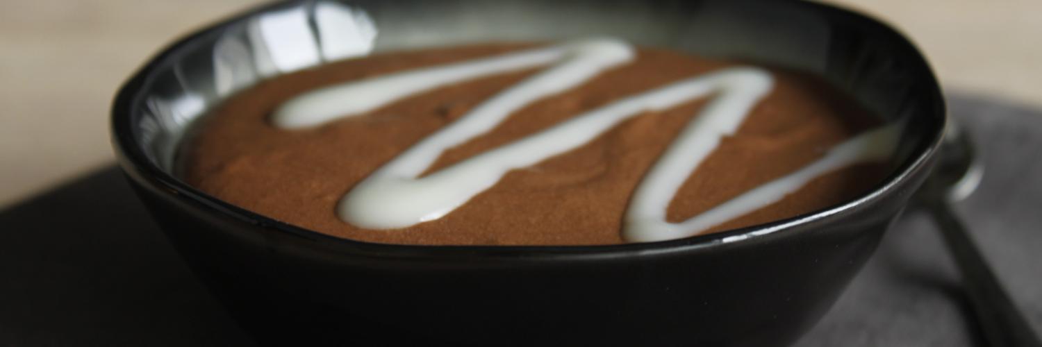 Mousse au chocolat marbrée au lait concentré sucré Mousse au chocolat marbrée au lait concentré sucré