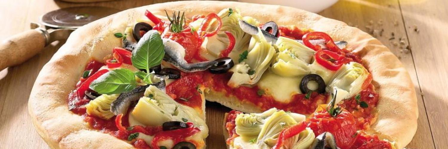 Pizza poivrons artichauts Pizza poivrons artichauts