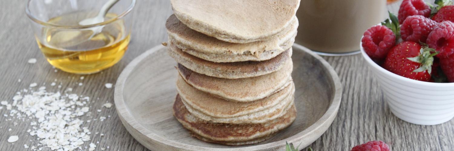 Pancakes à l'avoine, miel et Ricoré Pancakes à l'avoine, miel et Ricoré